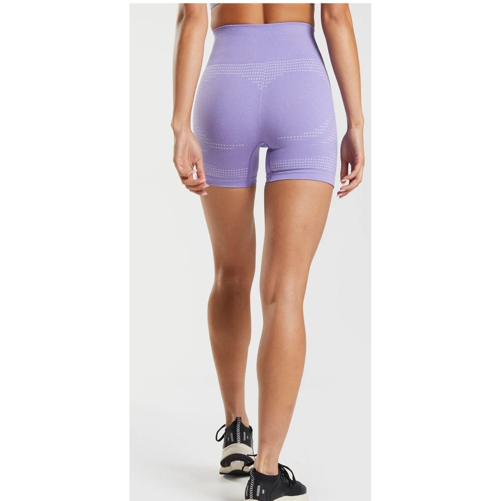Gymshark Adapt Seamless Shorts Lilac Purple‎ High Waisted Workout Fitness Size M